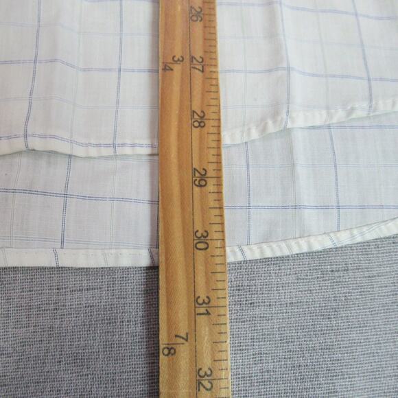 Vintage Haupt Shirt Men 16.5 Yellow Plaid Button Short Sleeve 80s German Grandpa - Picture 6 of 9